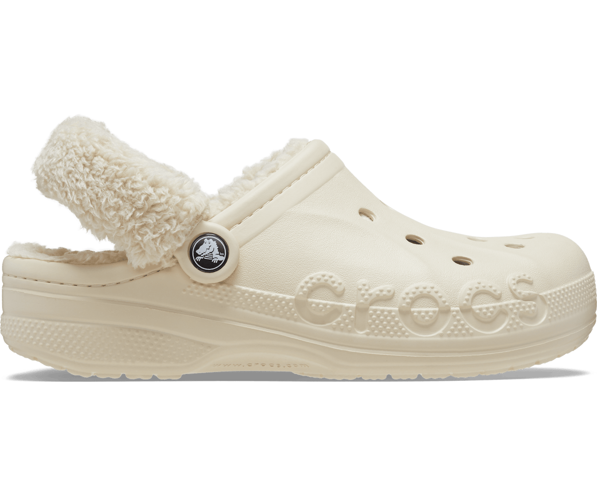 Crocs Baya Lined Fuzz-Strap Clog – Women's