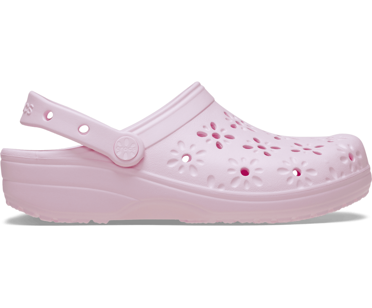 Crocs Classic Floral Cut-Out Clog – Women's