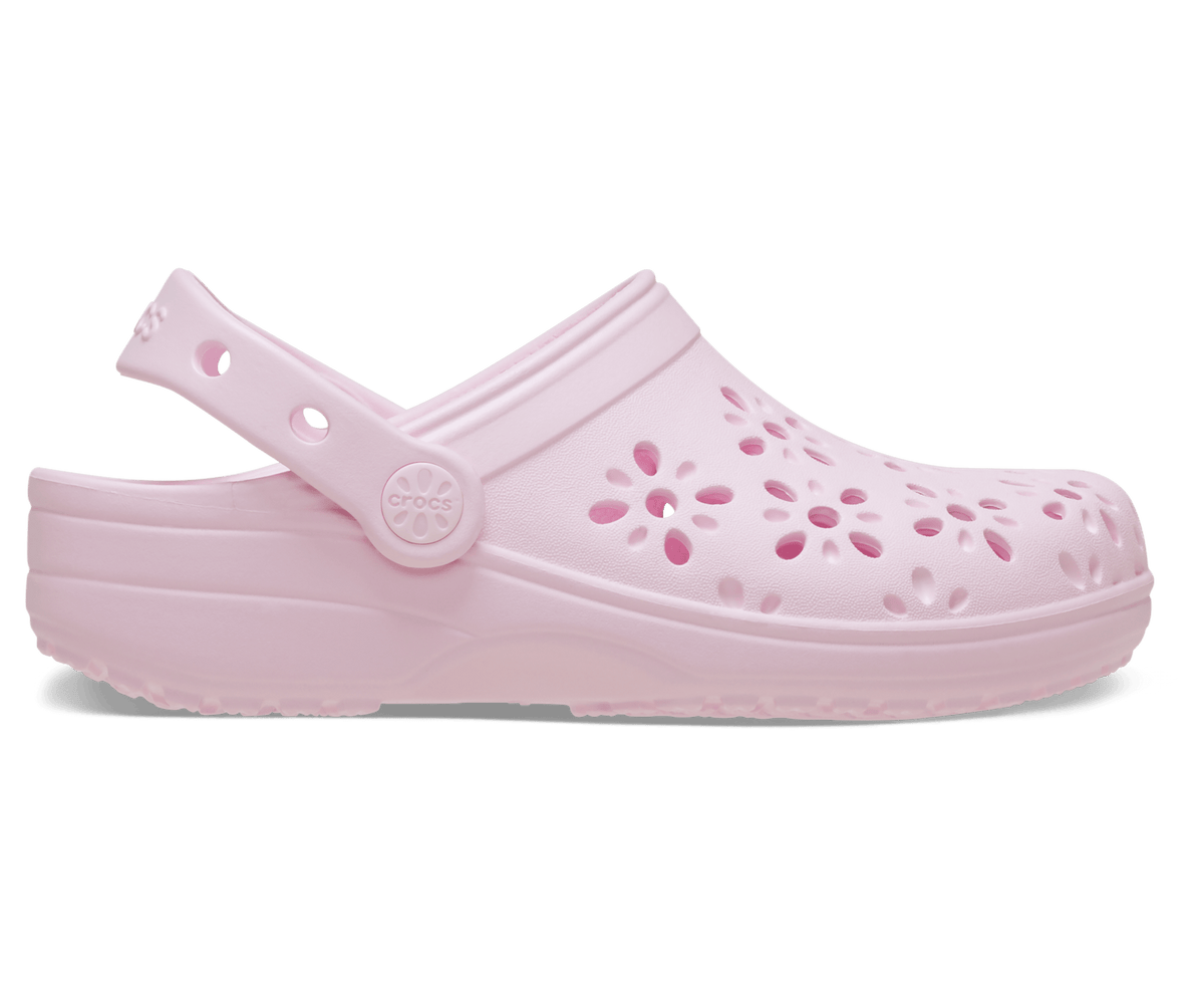 Crocs Classic Floral Cut-Out Clog – Kids'
