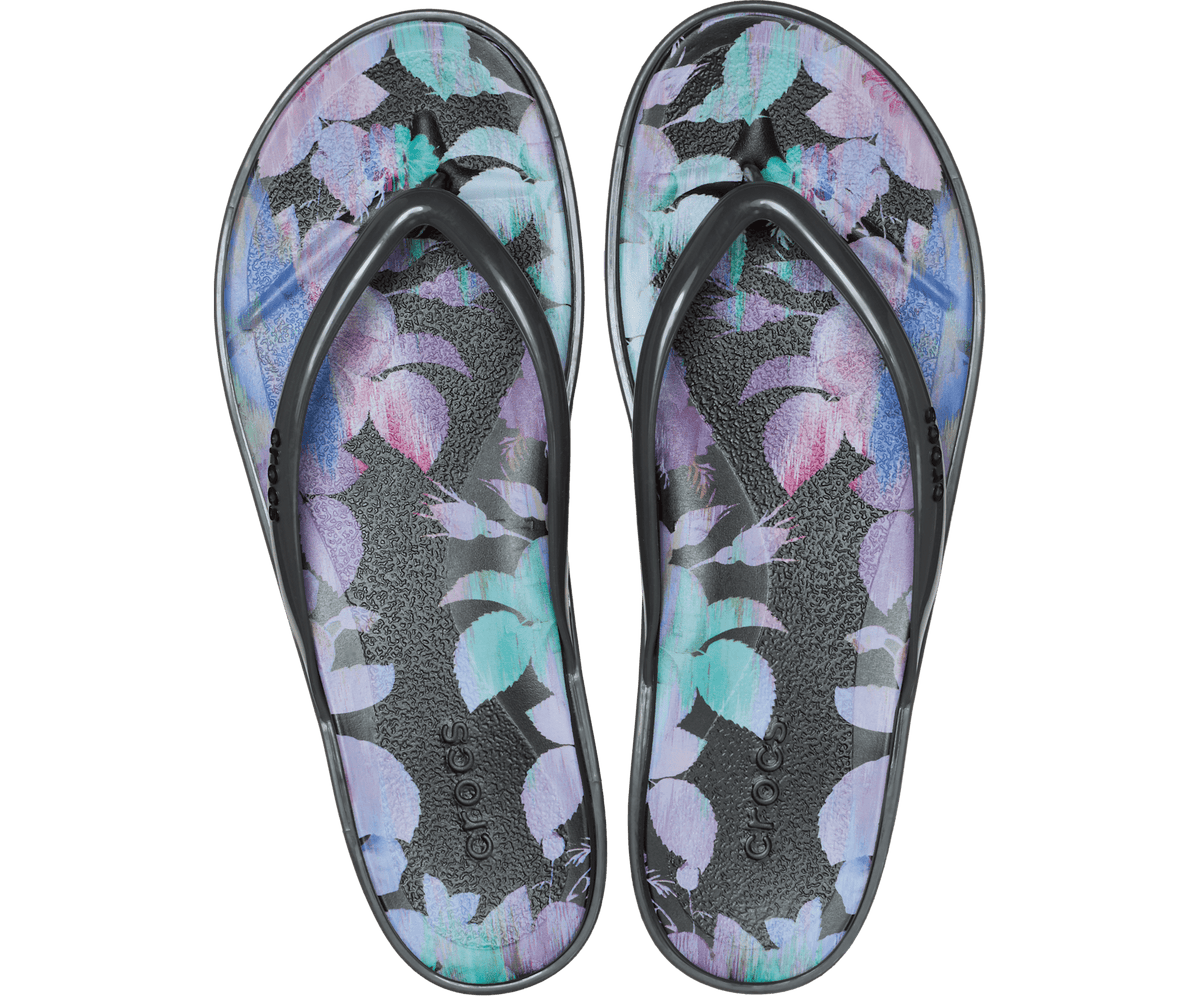 Crocs Miami Round Dark Floral Flip – Women's