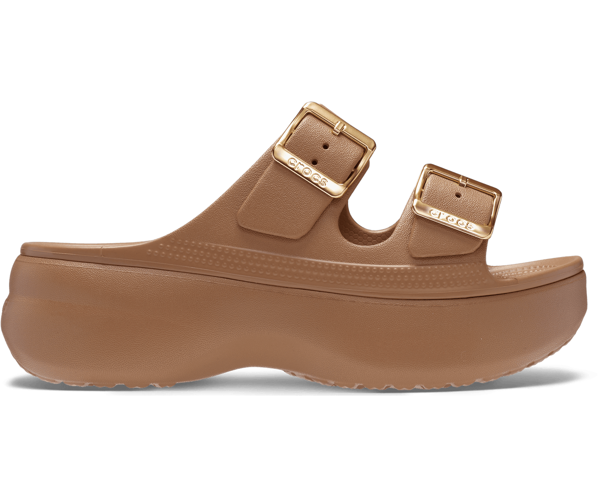 Crocs Saturday Platform Metallic Buckle Sandal – Women's