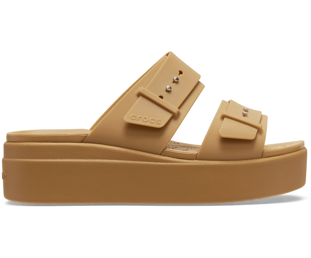 Crocs Brooklyn Buckle Low Wedge Sandal – Women's