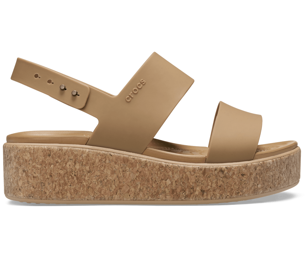 Crocs Brooklyn Low Wedge Cork Sandal – Women's