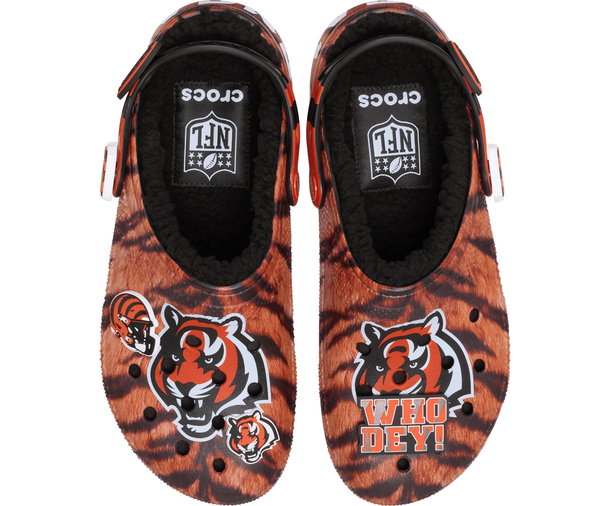 Crocs NFL Cincinnati Bengals Classic Lined Clog – Women's