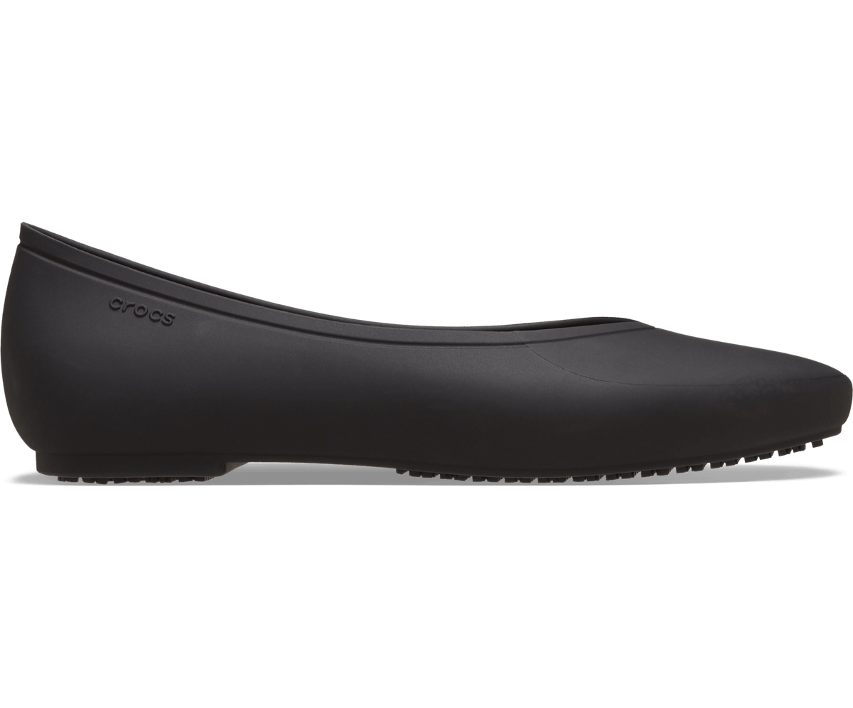 Crocs On The Clock Work Flat – Women's