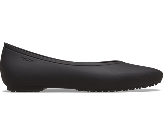 Crocs On The Clock Work Flat – Women's