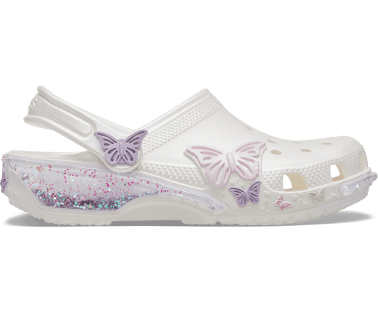 Crocs Classic Butterfly Sparkle Shaker Clog – Toddlers'