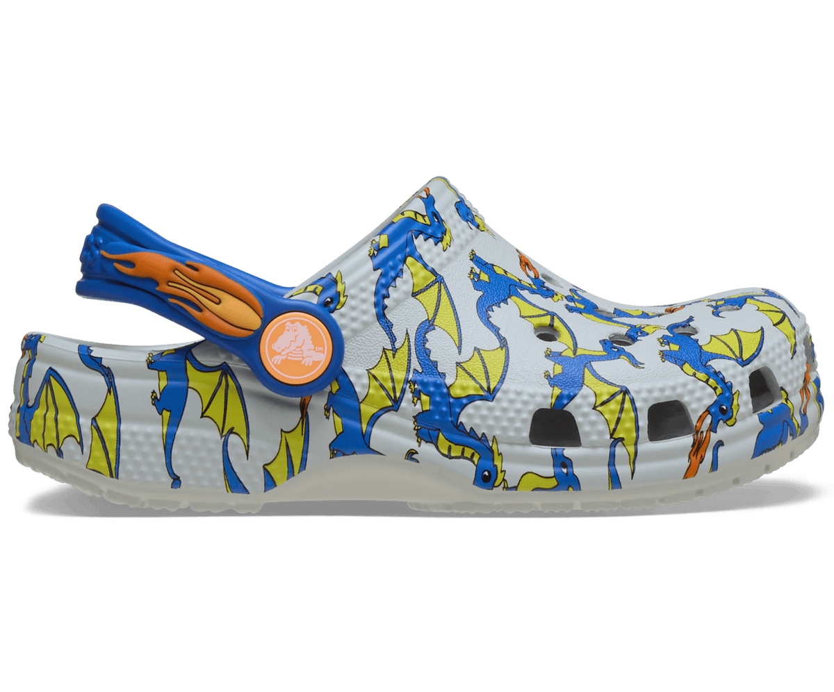 Crocs Classic Dragon Graphic Clog – Toddlers'