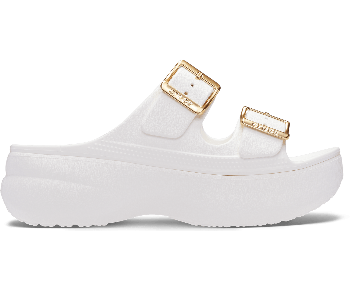 Crocs Saturday Platform Metallic Buckle Sandal – Women's